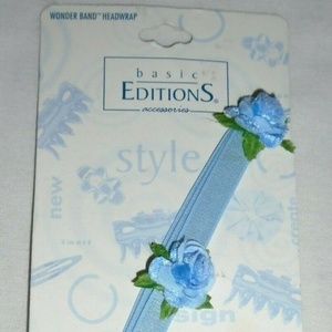 Vintage Rare Roses Flowers Hair Headband